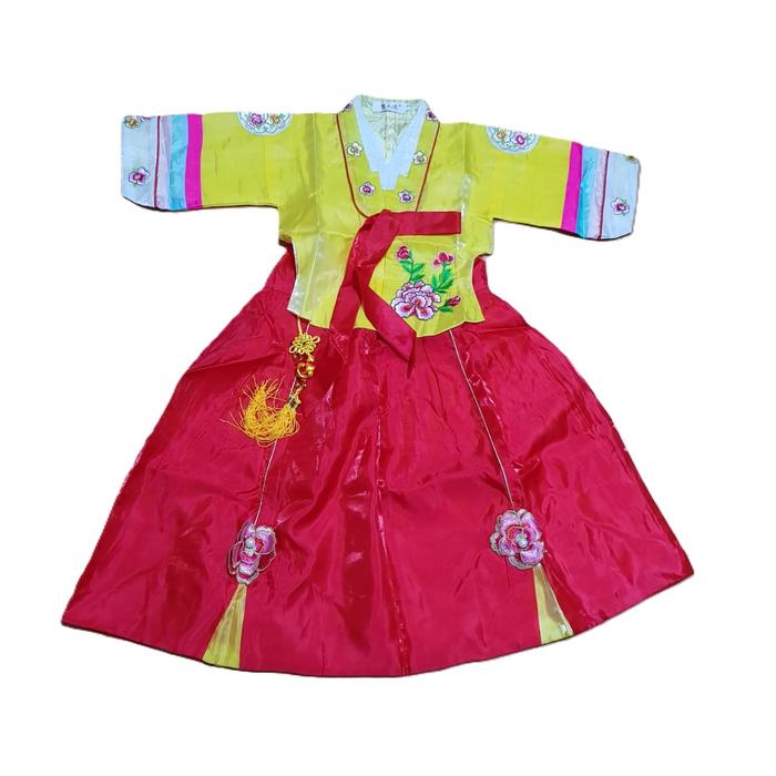 Gambar Hanbok Korea Anak 3308 Tradisioonal Uk 5-15 - kuning terang, uk 15 dari AGCollectionShop_NEW undefined Tokopedia