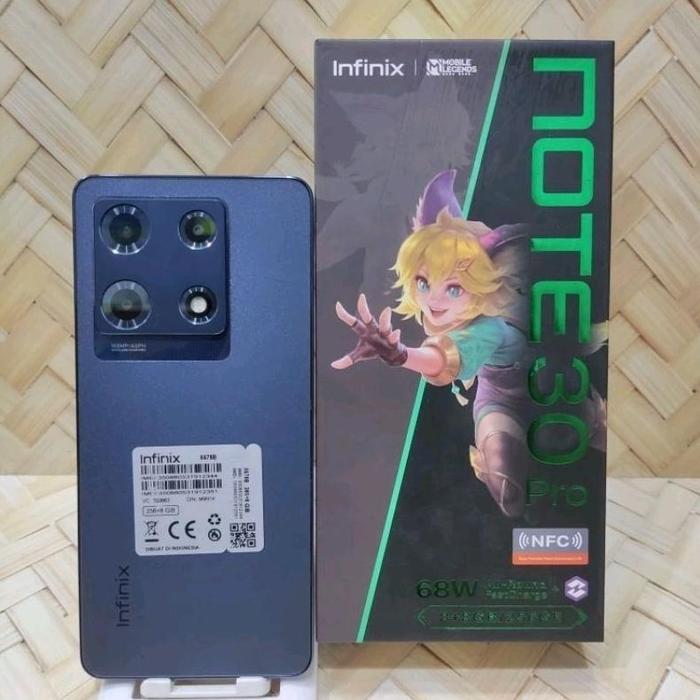 Gambar New Stok Infinix Note 30 pro 8/256GB Hanphone second Fullset original bergaransi - Black, Hp + DusBOx dari Dushop Phone undefined Tokopedia