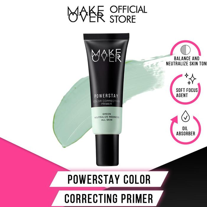 Gambar Make Over Powerstay Color Correcting Primer 25 Ml Makeup Primer -Best Terkini - Green dari arasiteru undefined Tokopedia