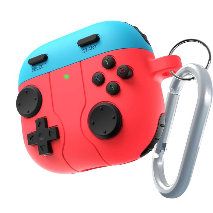 Gambar Silicone Case for AirPods Pro 3/2 AirPods 4 Getgard Playz Cute Casing Silikon Keychain - Red Blue, AirPods 4 dari GET-WID undefined Tokopedia