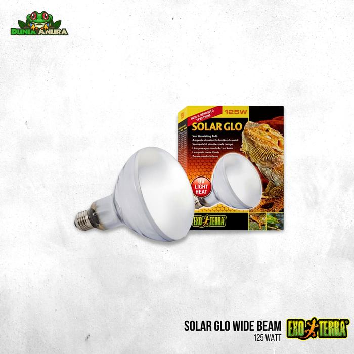 Gambar Lampu reptil - Exo Terra Solar Glo Wide Beam - 125 Watt dari Dunia Anura 99 undefined Tokopedia
