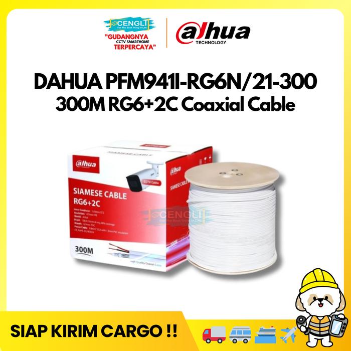 Gambar Kabel RG6 Dahua DH-PFM941I-RG6N/21-300 300M RG6+2C Coaxial Cable Kabel Cctv - DAHUA 300M dari Cengli Store Kota Surabaya Tokopedia
