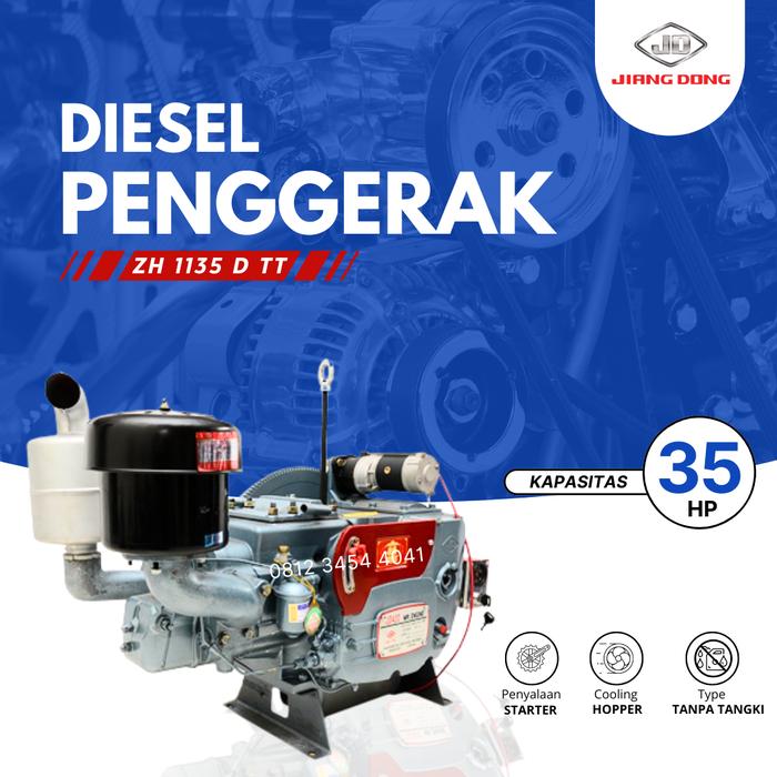 Gambar JIANGDONG ZH 1135 D Mesin Diesel 35 hp Hopper Stater / 35 PK JD330 - ZH 1135 D TT dari Engineering Machine undefined Tokopedia