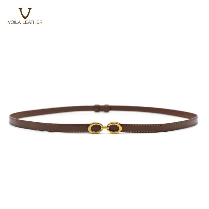 Gambar Ikat Pinggang Wanita Kulit Asli Voila Fidelia - Brown dari Voila Leather undefined Tokopedia