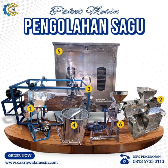 Gambar Paket Komplit Mesin Pengolahan Sagu dari Cakrawala Mesin Multindo undefined Tokopedia