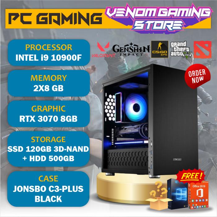 ハイエンドゲーミングPC I9-10900F/RTX 3070/1TB NVMe/16GBメモリ