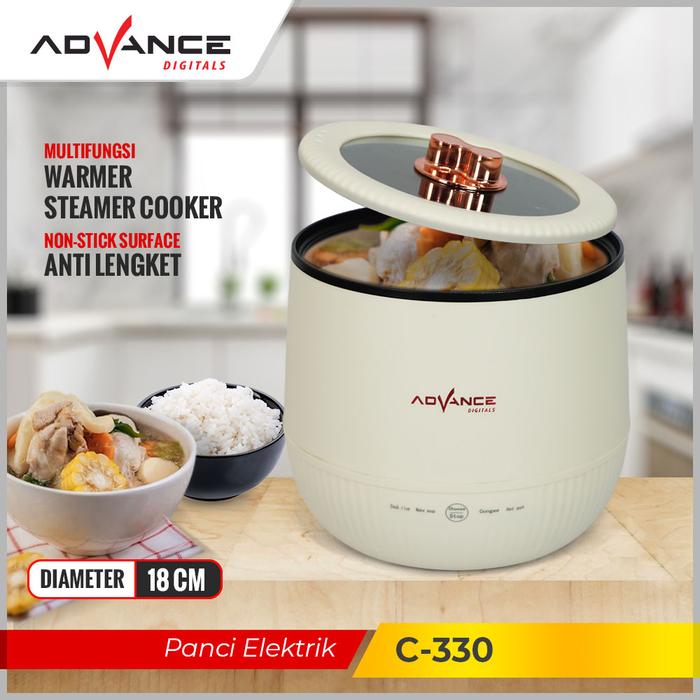 Gambar Advance C-330 / C-310 / C-350 Panci Listrik Elektrik Multifungsi Warmer Steamer Cooker - C-330 dari Advance Digitals Bandung undefined Tokopedia