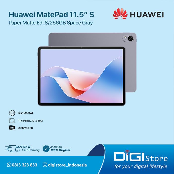 Gambar Huawei Matepad 11.5" S Paper Matte Ed. 8/256GB - SPACE GRAY dari DiGi Store Indonesia undefined Tokopedia