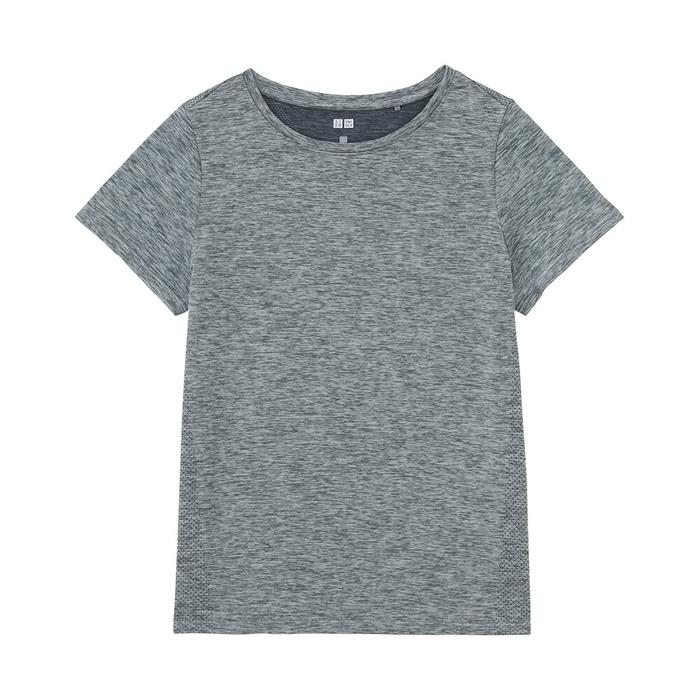 Uniqlo Dry Ex Uniqlo Black Shirt MEN'S DRY-EX CREW NECK SHORT