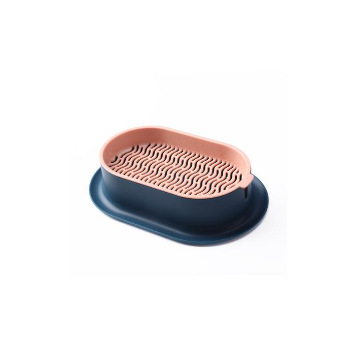 Gambar ZOZO Pot Tanam Rumput Kucing  Tumbuh Benih Gandum Cat Grass Planter - Biru Pink dari ZOZO INDONESIA_NEW undefined Tokopedia