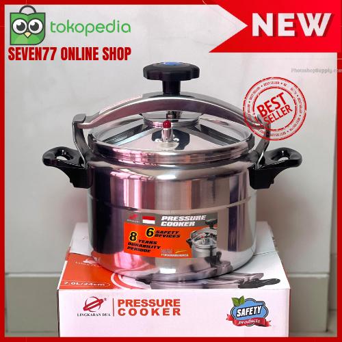 Gambar PANCI PRESTO PELUNAK DAGING / PANCI REBUS LINGKARAN DUA TYPE C - 7L/24CM dari Seven77 Online Shop undefined Tokopedia