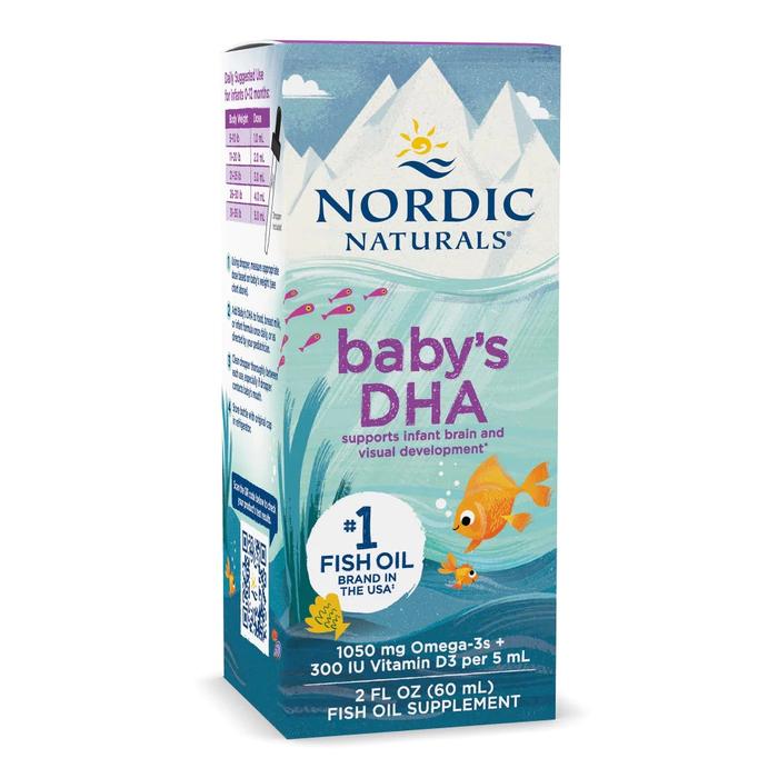 Gambar Nordic Naturals, Baby's DHA with Vitamin D3, 1,050 mg, 2 fl oz (60 ml) - Nordic Baby DHA dari Toko Gampang Sehat undefined Tokopedia