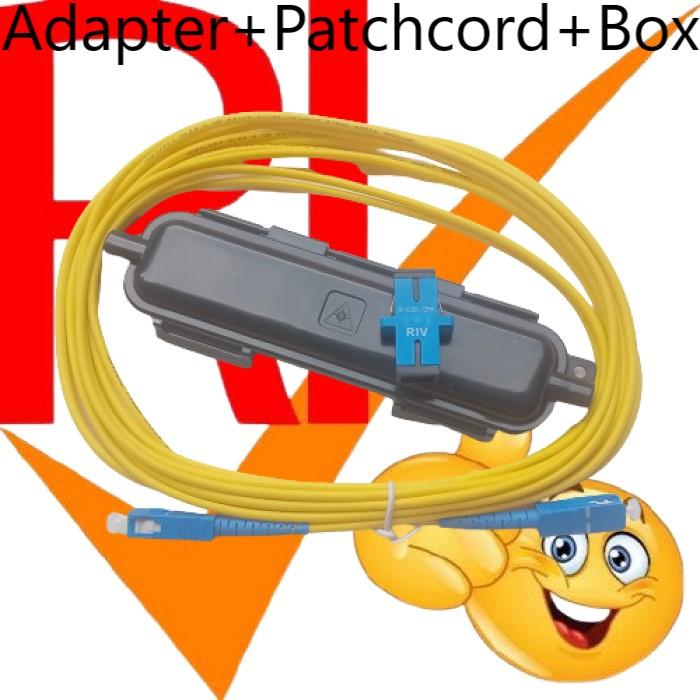 Gambar Paket Ext. 13 M Kabel Patch Cord SC/UPC INDIHOME NEW ke ONT/Modem - Protection Box dari Riv ID undefined Tokopedia