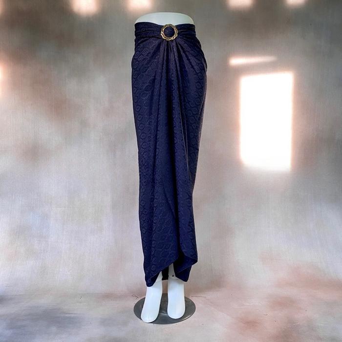 Gambar Rok lilit polos kebaya modern bahan dobby dan aneka variasi warna lain - NAVY dari Matahari Fashion Store undefined Tokopedia
