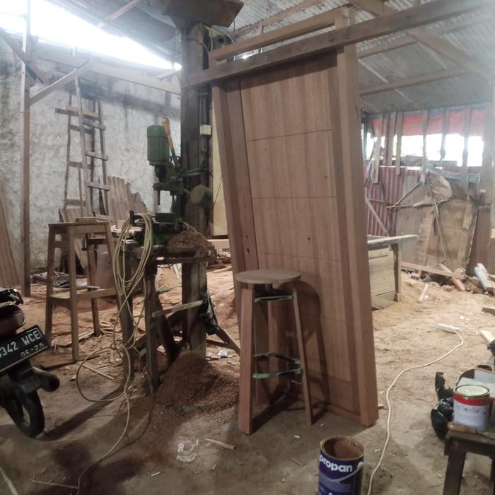 Gambar kusen pintu kayu minimalis dari faisal jaya undefined Tokopedia