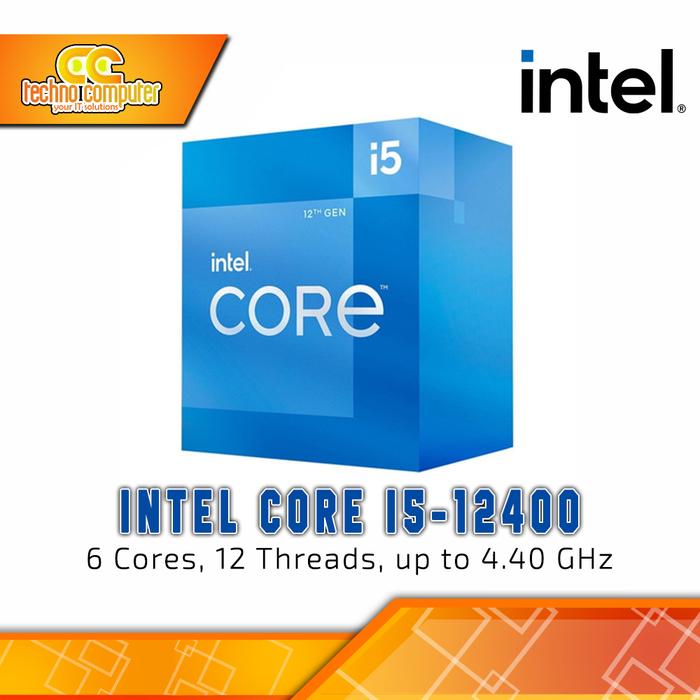 Gambar PROCESSOR INTEL CORE I5-12400 - 6 Cores 12 Threads Up to 4.4Ghz - Socket LGA1700 dari Techno Computer Bali undefined Tokopedia