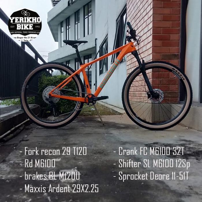 Sepeda Mtb Deore Mt200 Alloy Frame Sensah 1*13s Speed Shimano