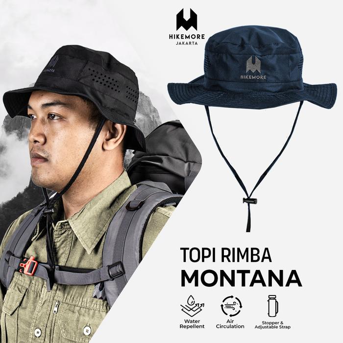 Gambar Topi Rimba Hikemore Montana Terbaru Original - NAVY dari Riung Adventure Kota Administrasi Jakarta Barat Tokopedia