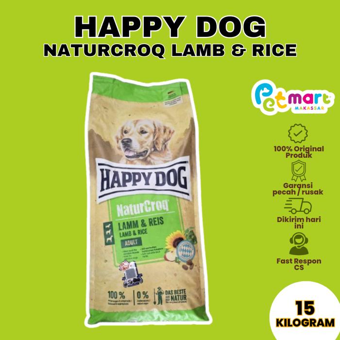 Jual Makanan Anjing Happy Dog Adult Lamb Rice Naturcroq 15 Kg