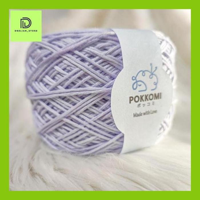 Gambar Drelian_** POKKOMI COLOR Semi-solid Hand Dyed Benang Rajut Wearable Combed Cotton - periwinkle dari DRELIAN STORE undefined Tokopedia