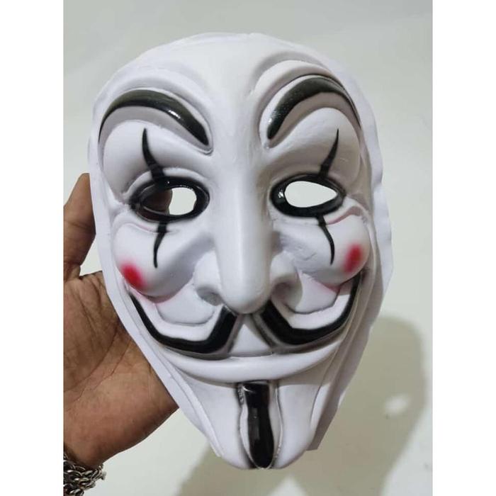 Gambar topeng Joker anonymous karnaval Helloween 02 dari ALPHA 99 MART undefined Tokopedia