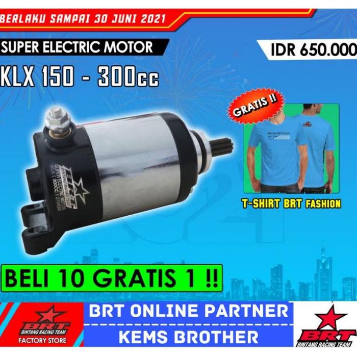 Gambar DINAMO STARTER KLX BRT BORE UP 300CC GRATIS KAOS KEREN BRT TERBARU dari CV BHARATA JAYA undefined Tokopedia