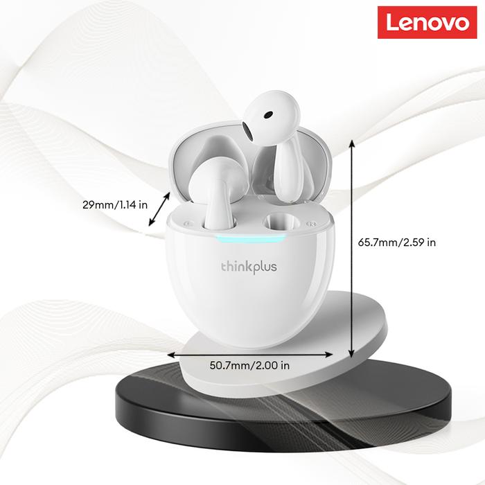 Gambar Lenovo LP48 V5.4 Wireless Bluetooth Earphones Headset Noise Reduction Game HD Stereo Earbuds Headphone for Android/Computer/IOS With Mic - Putih dari Lenovo ThinkPlus Store undefined Tokopedia