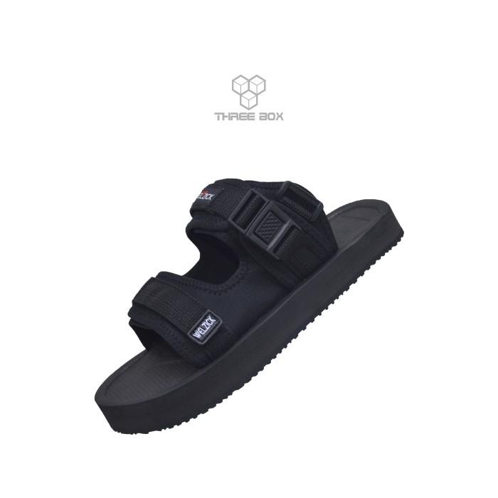 Gambar Sandal Gunung Jumbo Ringan Empuk Big Size  Alaska 45 46 47 48 49 50 51 - Black, 45 dari Three box Footwear undefined Tokopedia