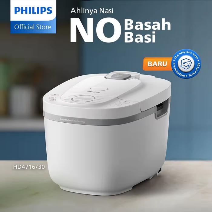 Gambar Rice Cooker Philips HD4716 Kapasitas 1,8 Liter Magic Com Digital Philips 4716 P3nanak Nasi - Putih dari Fortune7777 undefined Tokopedia