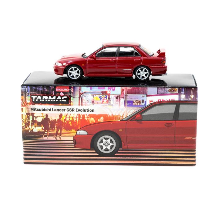 Gambar Tarmac Works 1/64 - T64G-048-RE Mitsubishi Lancer GSR Evolution Red - T64-066-WP Pandem Mazda RX-7 FC3S White Purple - T64G-042-OR Mercedes Benz AMG GT Black Series Orange - T64-TL053-MB Porsche Old & New 997 Matte Black Diecast Mobil - 048-RE LANCER dari GMG-Hobbies undefined Tokopedia