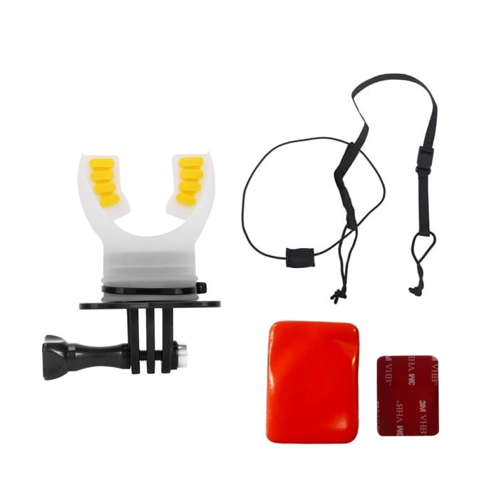 Gambar SHOOT Bite Mount Floaty GoPro Surf Mouth Mount for Action Camera Universal - Putih dari Digital 3 undefined Tokopedia