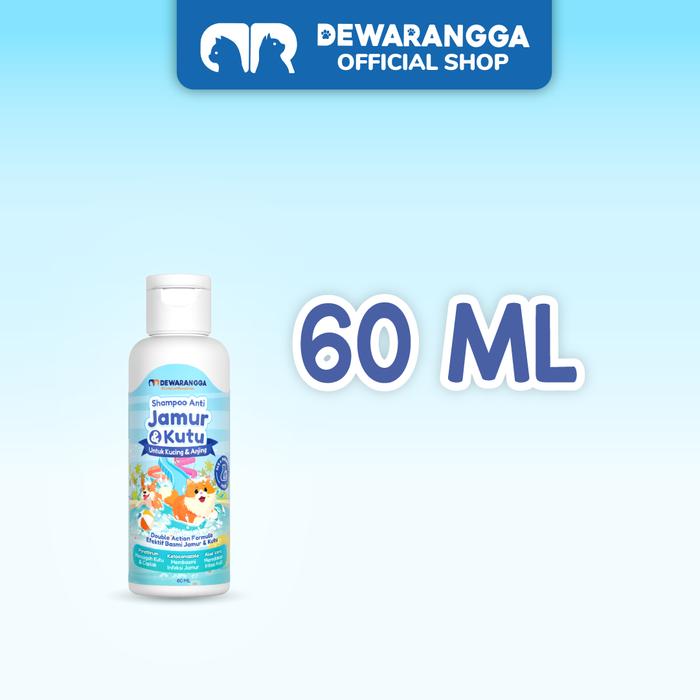 Gambar Dewarangga Shampo Anti Jamur & Kutu untuk Kucing dan Anjing. Shampo Kucing dan Shampo Anjing dengan Perlindungan Ganda untuk Cegah dan Atasi Jamur, Kutu, Meredakan Gatal, Iritasi Kulit. - 60ml dari Dewarangga Cattery undefined Tokopedia