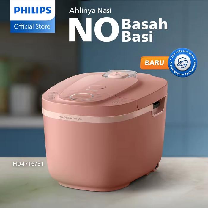 Gambar Rice Cooker Philips HD4716 Kapasitas 1,8 Liter Magic Com Digital Philips 4716 P3nanak Nasi - Pink dari Fortune7777 undefined Tokopedia