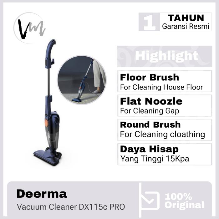 Gambar Deerma DX115C Vacuum Penyedot Debu Portable Handheld Cleaner - DX115C Pro Blue dari Venus Mobile undefined Tokopedia