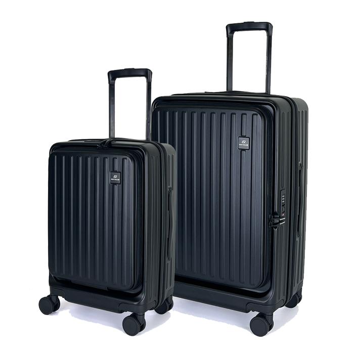 Gambar Koper Set Hardcase Navy Club Emerald Frame - Size 20+29 Inch - Hitam dari Navy Club undefined Tokopedia