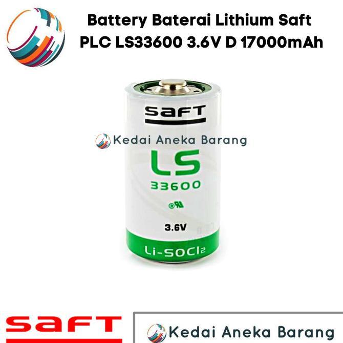 Gambar BATTERY BATERAI LITHIUM SAFT PLC LS33600 3.6V D 17000MAH 17AH TERPERCAYA!! dari Rangga _ undefined Tokopedia