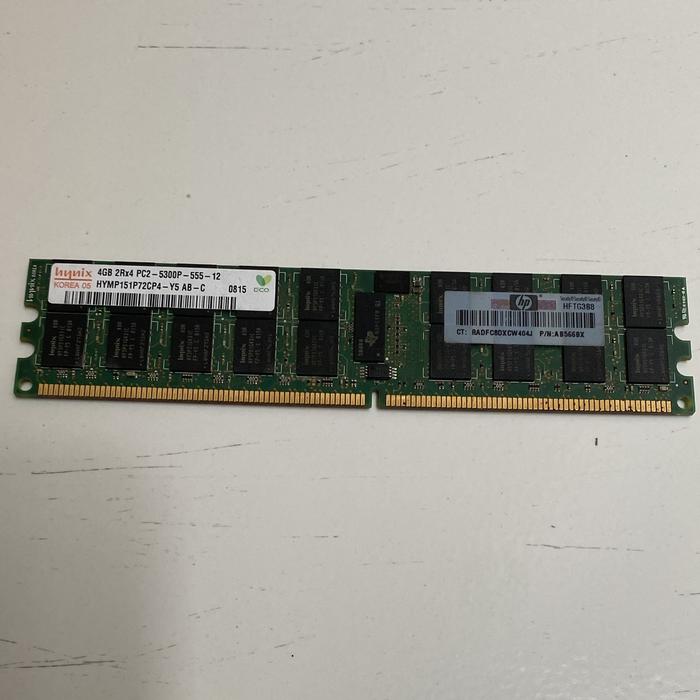 memory server hynix 4gb ddr2 pc2-5300p ecc register dimm di Ba2be Jkt  Tokopedia