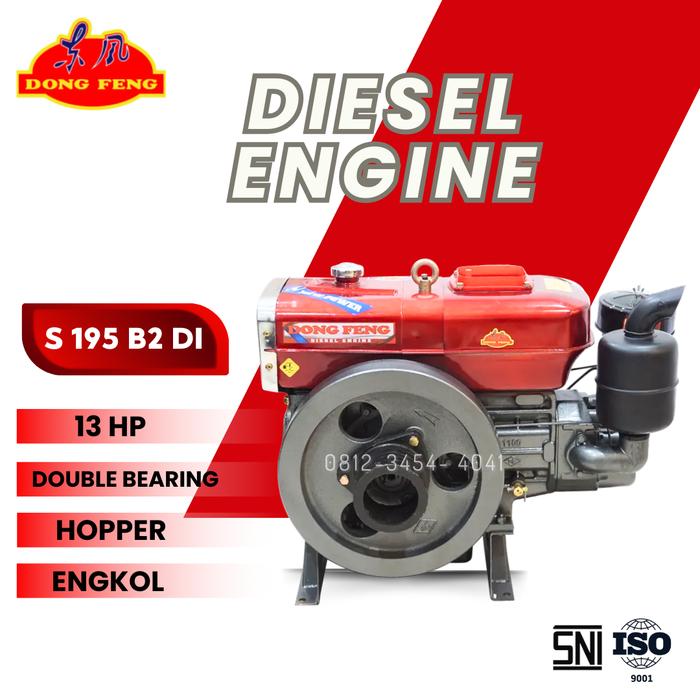 Gambar DongFeng Diesel 13 PK 13 Hp S 195 Hopper - Tanpa Tangki - S 195 B2 DI dari Engineering Machine undefined Tokopedia