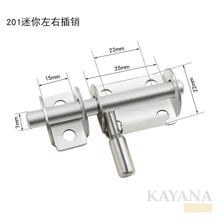 Gambar Slot Kunci Pintu Rumah Stainless 304 Grendel Kunci Pintu Door Lock - Size A | 201 dari Kayana Living undefined Tokopedia