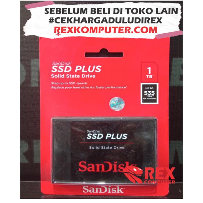 Sandisk SSD Plus 1TB Sata Sandisk SSD TB OFFLINE di Rex  Computer Yogyakarta Tokopedia