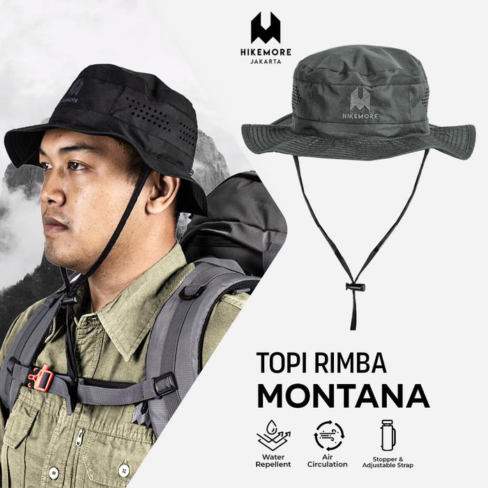 Gambar Topi Rimba Hikemore Montana Terbaru Original - GREY dari Riung Adventure Kota Administrasi Jakarta Barat Tokopedia