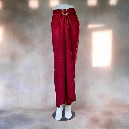 Gambar Rok lilit polos kebaya modern bahan dobby dan aneka variasi warna lain - MAROON dari Matahari Fashion Store undefined Tokopedia