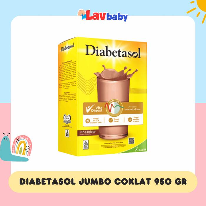 Gambar Diabetasol Susu Diabetes 950 gr 950gr 1kg 1000 - Coklat 950gr dari Lavbaby Official undefined Tokopedia