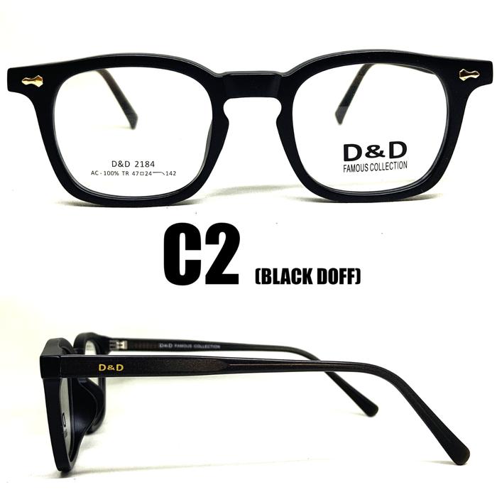 Gambar FRAME KACAMATA ORIGINAL D&D 2184 LEBAR FRAME 145 SIZE 47 BRIDGE 24 MODEL KOTAK - C2 dari Grosir Lensa Indo undefined Tokopedia