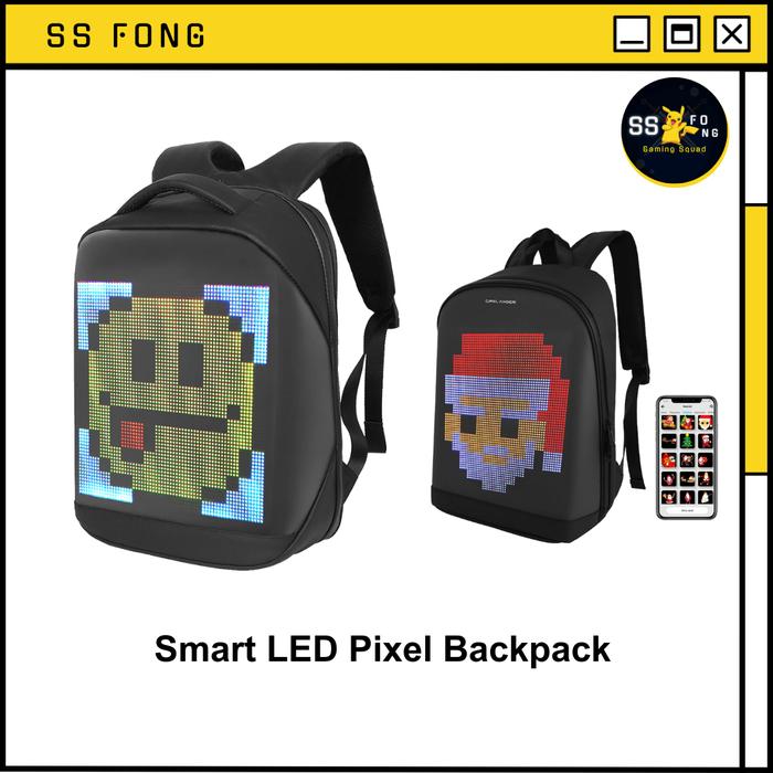 Promo LED Backpack Pixel Backpack LED Backpack Pixel Art LED