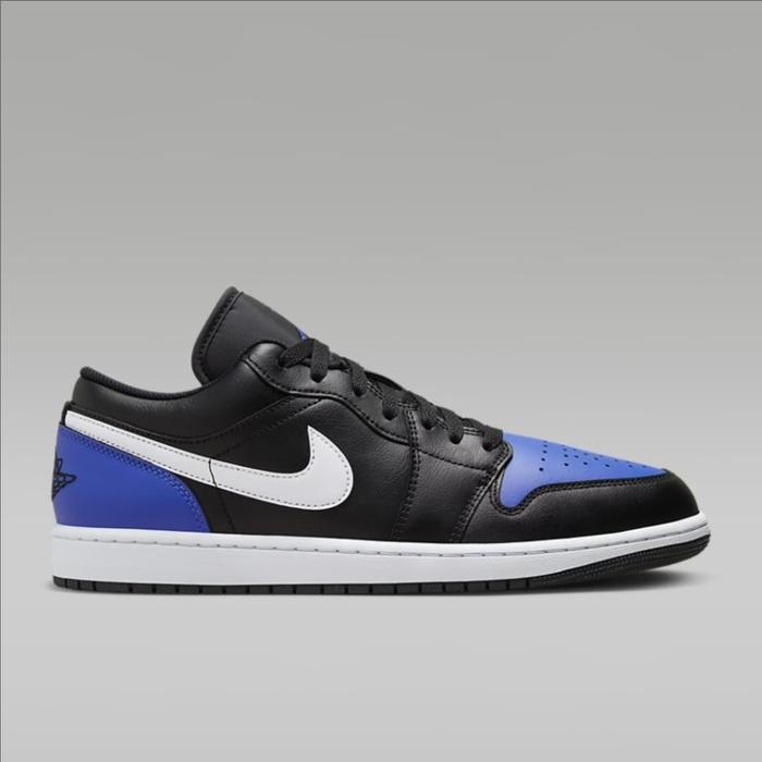 Promo Sepatu Sneakers Pria Jordan Low Black Royal Toe Mens