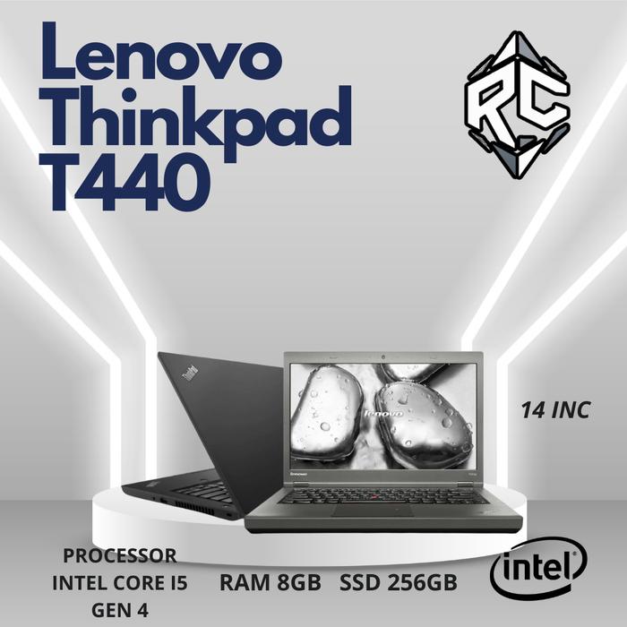 Gambar Laptop lenovo thinkpad T440 core i5 Gen4 Ram 8GB Ssd 256GB bergaransi dari Rivan Comp undefined Tokopedia
