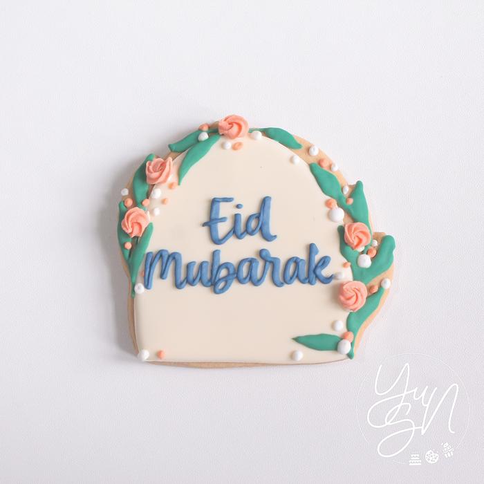 Gambar Eid Mubarak/Ramadan Cookies – (Min 5pcs) Sugar Cookies / Kukis Hias - Eid Mubarak—L dari YunSweets undefined Tokopedia