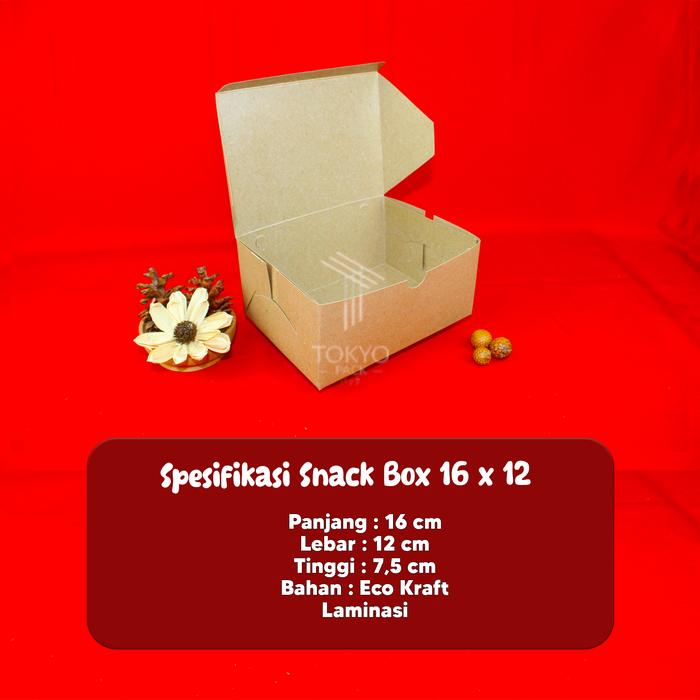 Gambar SNACK BOX DUPLEX PUTIH - SNACK BOX CATERING - SNACK BOX ACARA SEMUA UK - KRFT 16X12 LMNS dari Tokyo Pack undefined Tokopedia