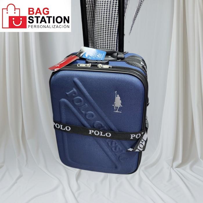 Gambar TAS KOPER TAS CABIN POLO CLASSIC 18 IN ORI TAS TRAVEL RODA TAS PAKAIAN - Biru dari BAGSTATION.ID undefined Tokopedia